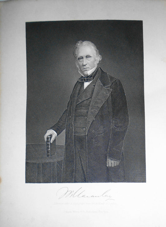 Thomas Babington Macaulay - engraving - 1876 - Duyckinck Internationale Gallerie