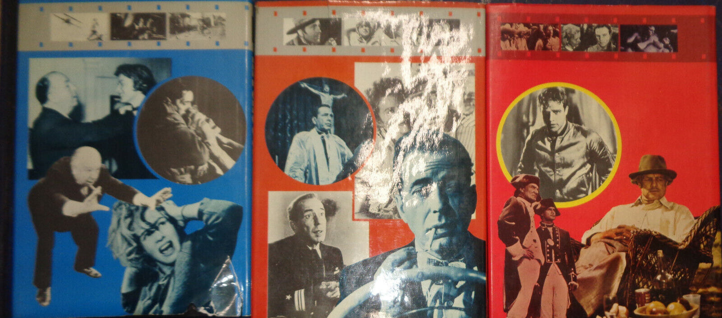 3 Movie Makers hardcovers: Hitchcock, Bogart, Brando - First Editions UK 1974-75