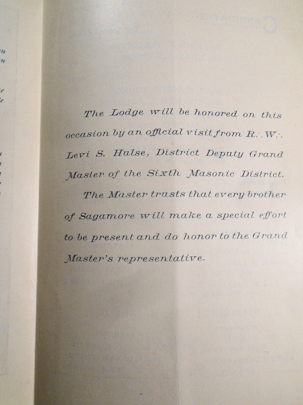 1896 Gala Night Program : Sagamore Lodge 371, New York. Free and accepted masons