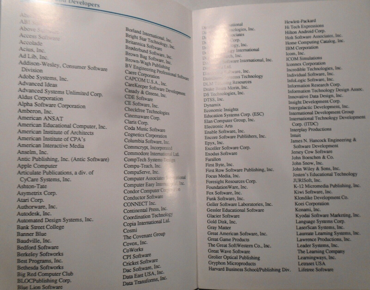 Software Publishers Association Membership Application and Literature - 1989