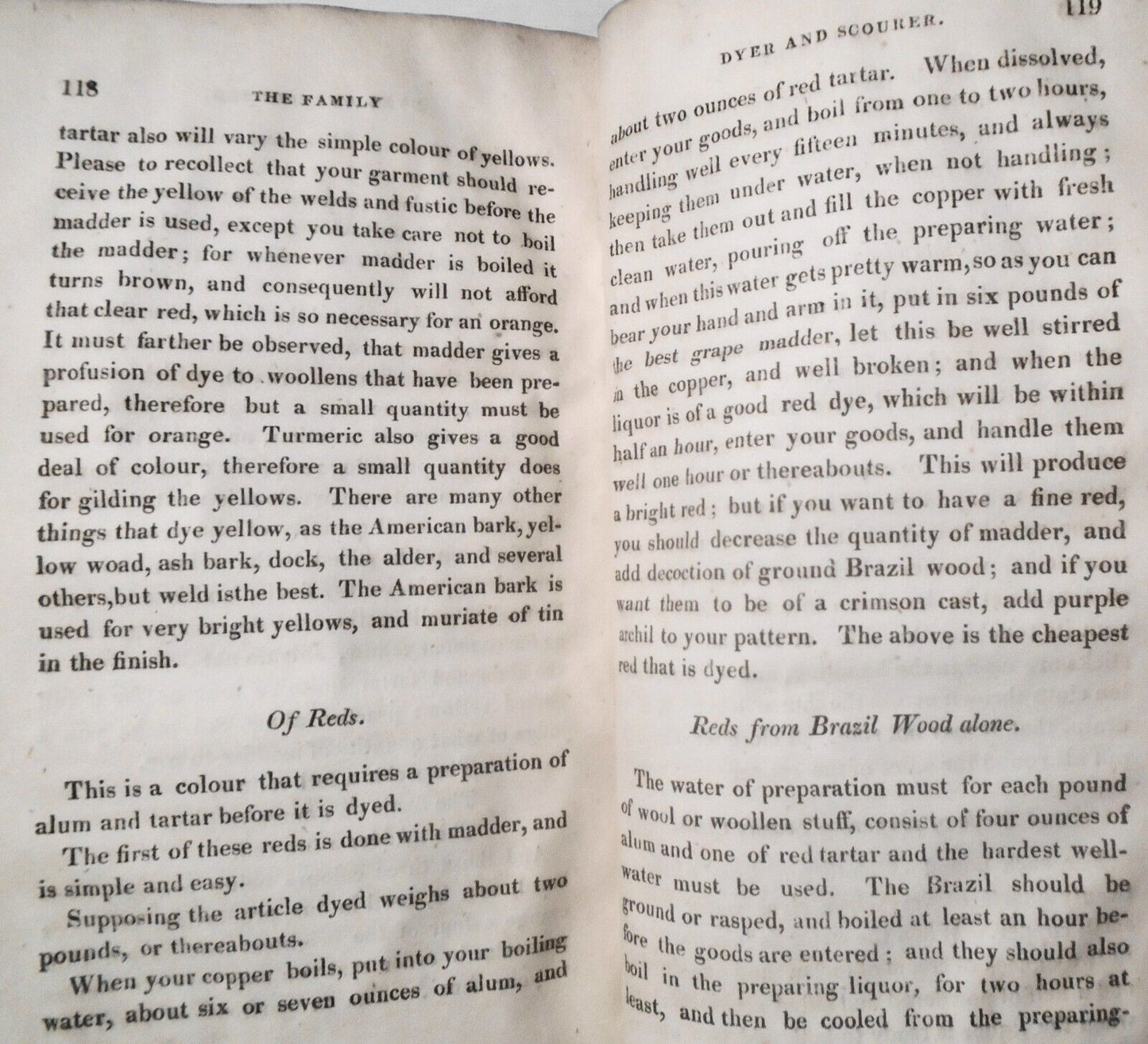 1818 The Family Dyer and Scourer, by William Tucker. 2nd ed