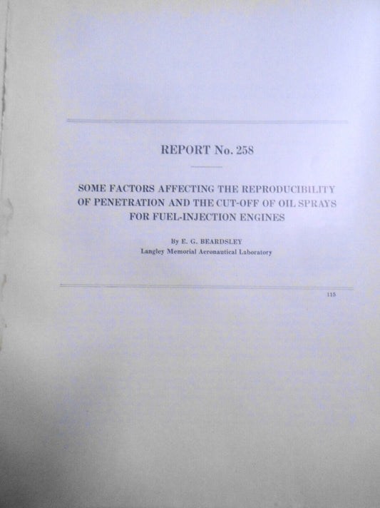 1927  Factors affecting reproducibility of penetration for fuel-injection engine