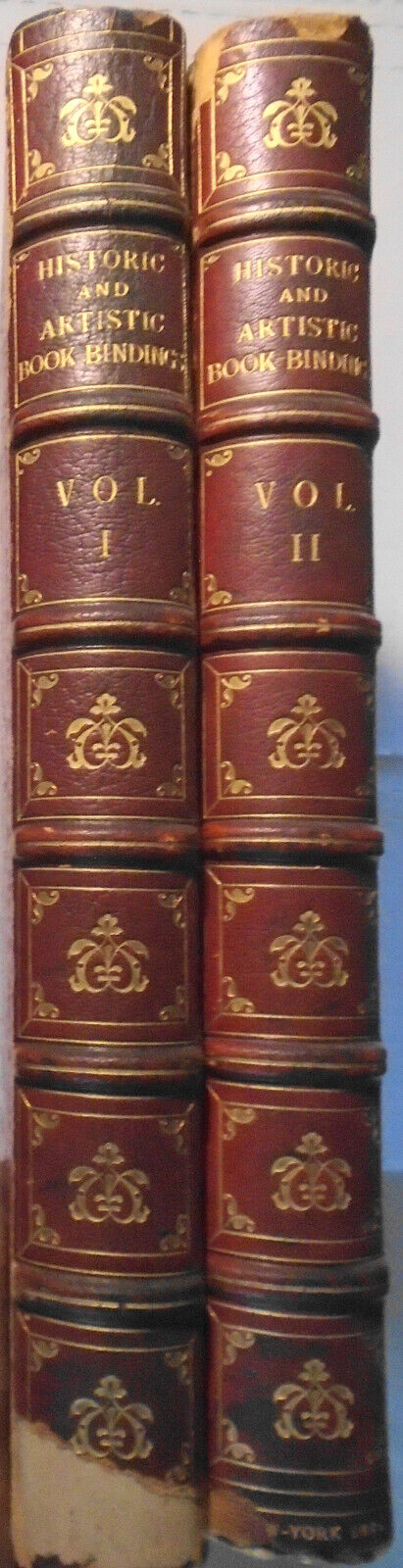 176 Historic and Artistic Book-bindings by Robert Hoe. 1895. 2 Vol Ltd ed of 200