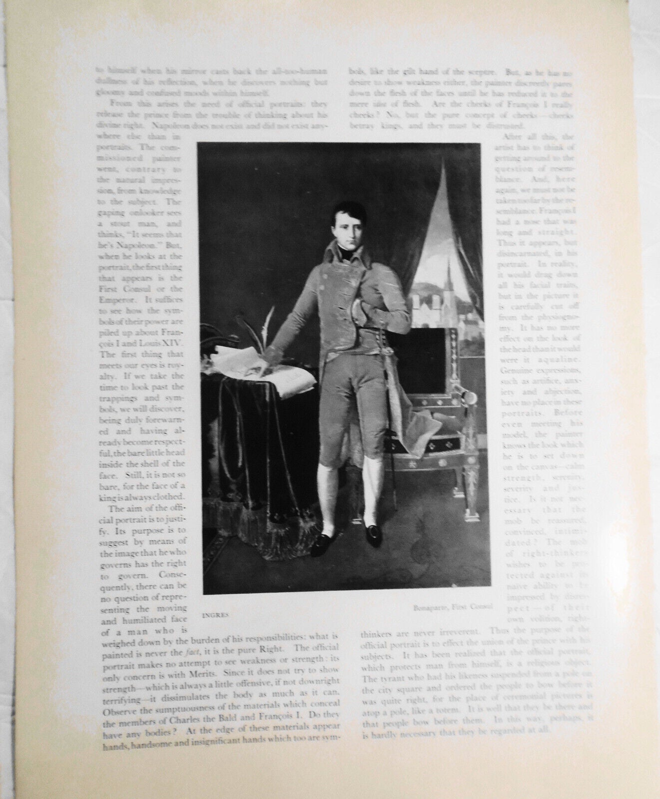 Francois I as a Young Man & Louis XIV as a Roman Emperor - original, Verve  1939