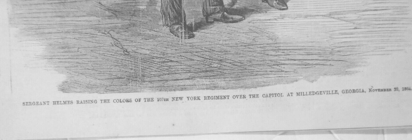 Harper's Weekly January 7, 1865. Complete Original issue. Sherman takes Georgia.