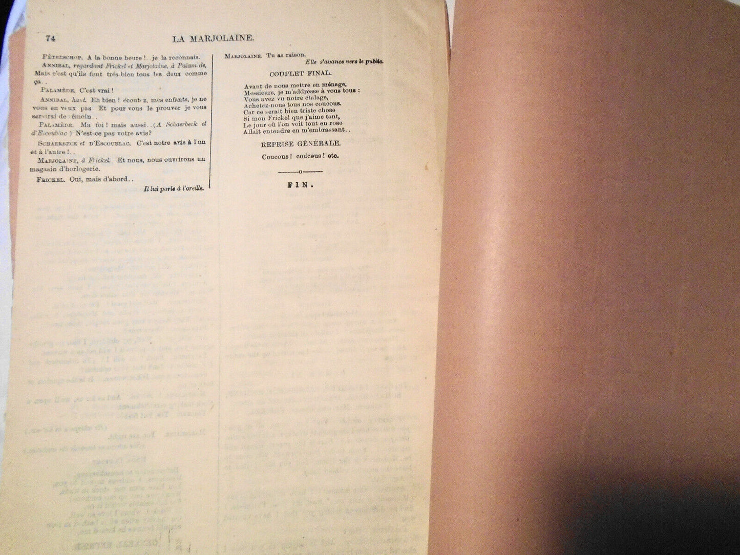 La Marjolaine = The sweet Marjoram : opera bouffe in three acts. 1877.