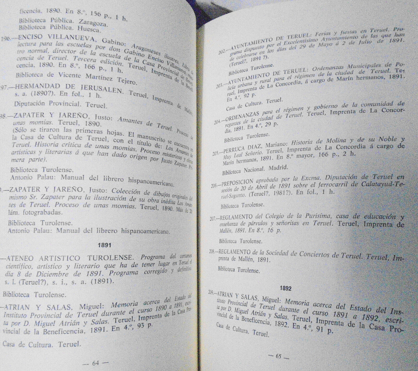 Bibliografía turolense : libros impresos en la provincia de Teruel (1482-1950).