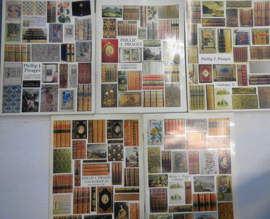5 Phillip J Pirages Catalogues Lot - Illuminated Manuscripts, Fine Bindings