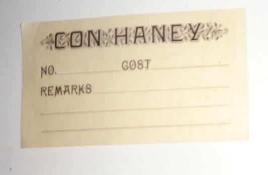 Con Haney - Ex Libris bookplate