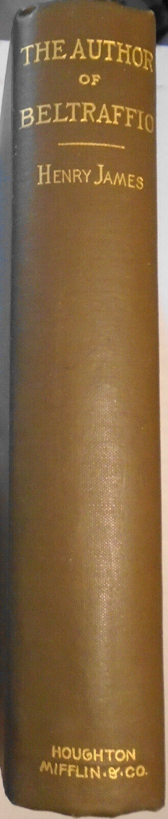 Henry James : The Author of Beltraffio.  1885.