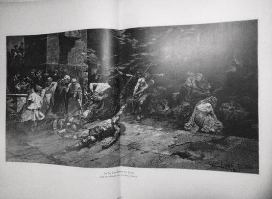 In der Totenkammer der Arena, by Juan Luna y Novicio - 1886 - Original, 22 X 16"
