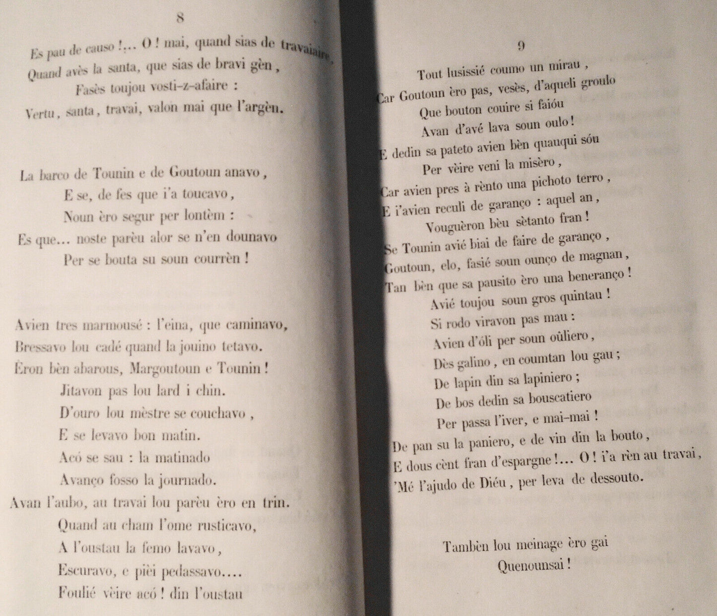 1853 Roumanille: La part dau bon Dieu: precede d'une dissertation l'orthographie