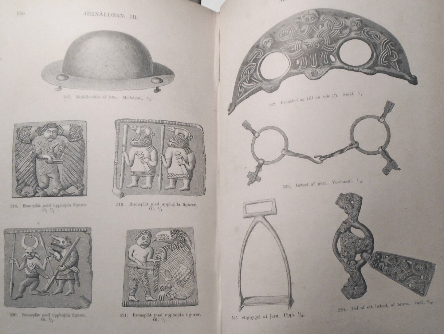 1873 Antiquites suedoises arrangees et decrites par Oscar Montelius. 1st edition