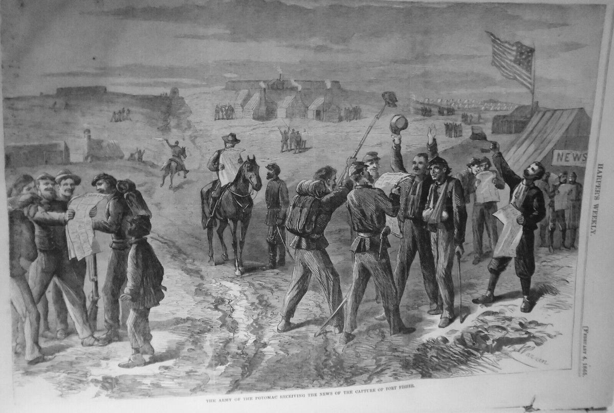 Harper's Weekly February 4, 1865  Union Army in Savannah - Complete Original