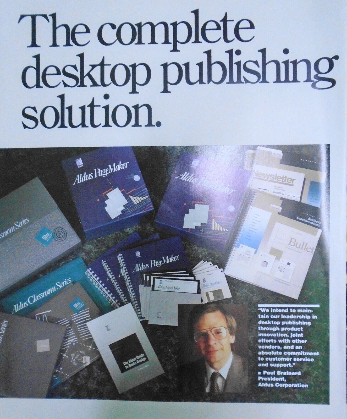 Aldus PageMaker - 1988 Advertising Promo Brochure