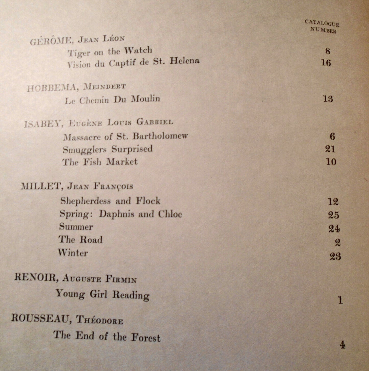 1911 Catalogue of important modern paintings Felix Isman -American Art Galleries