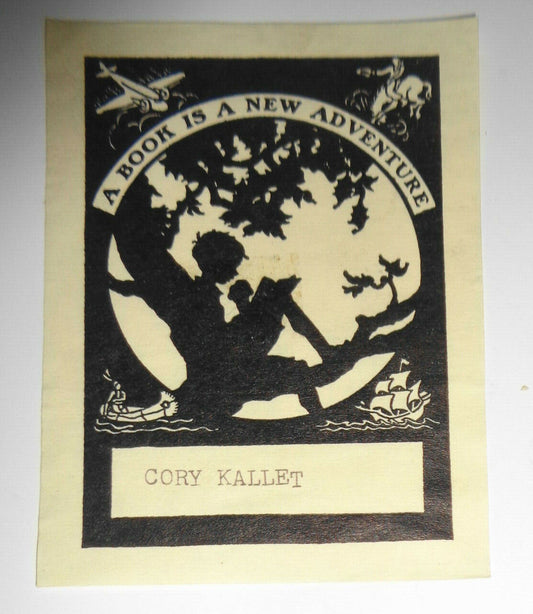 Cory Kallet Ex Libris Bookplate