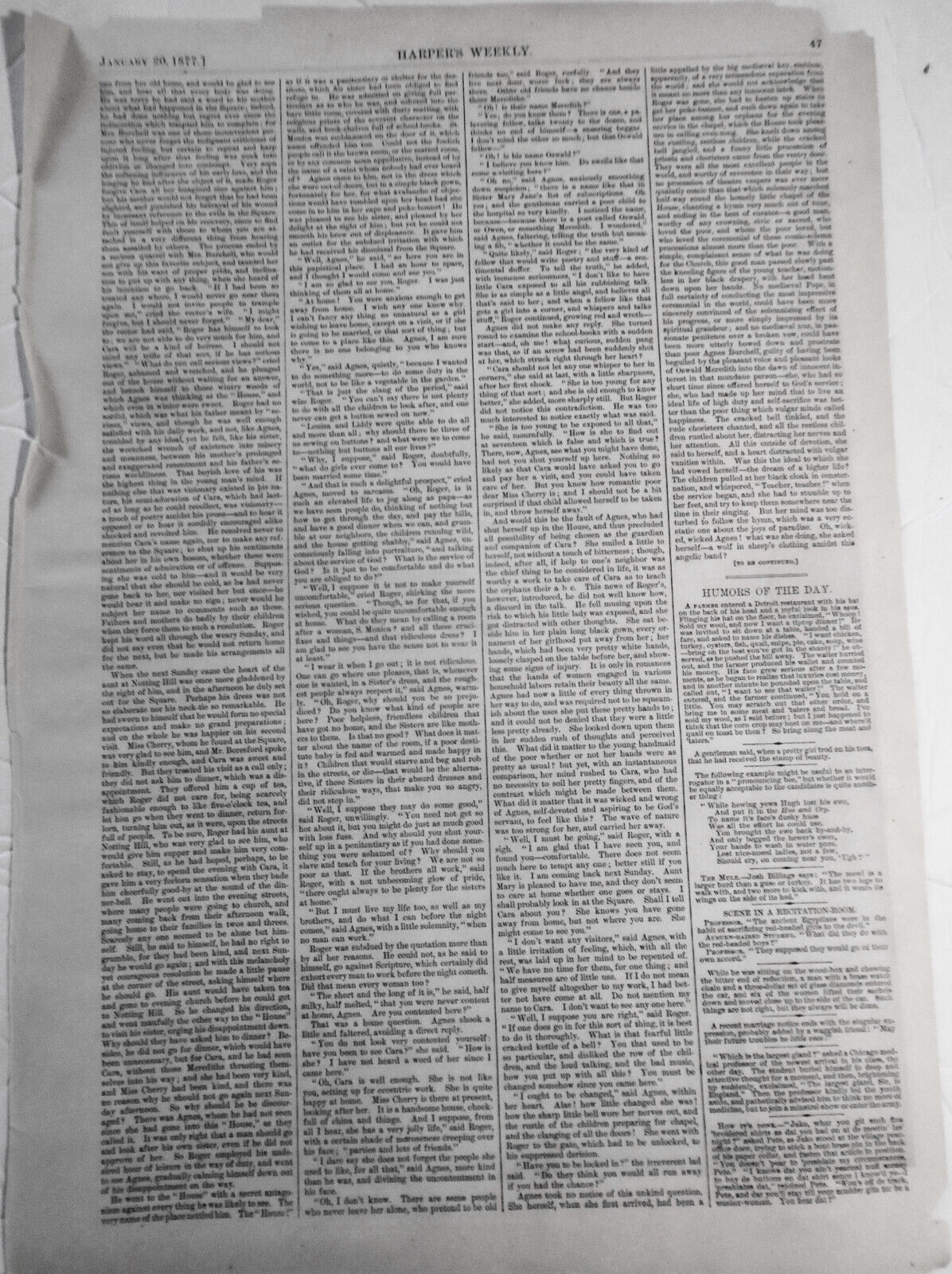 The Ashtabula Disaster. Harper's Weekly 1877. Original print.