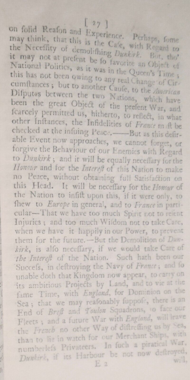 1760 A letter addressed to two great men on the prospect of peace - John Douglas