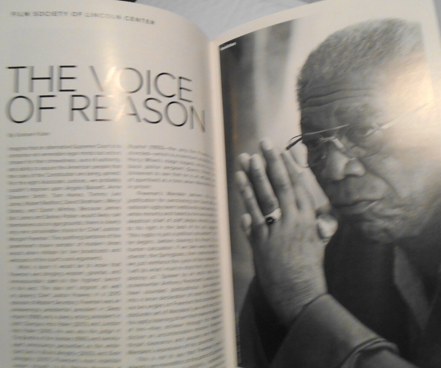 Honoring Morgan Freeman Playbill - 43rd Chaplin Award Gala - Lincoln Center 2016