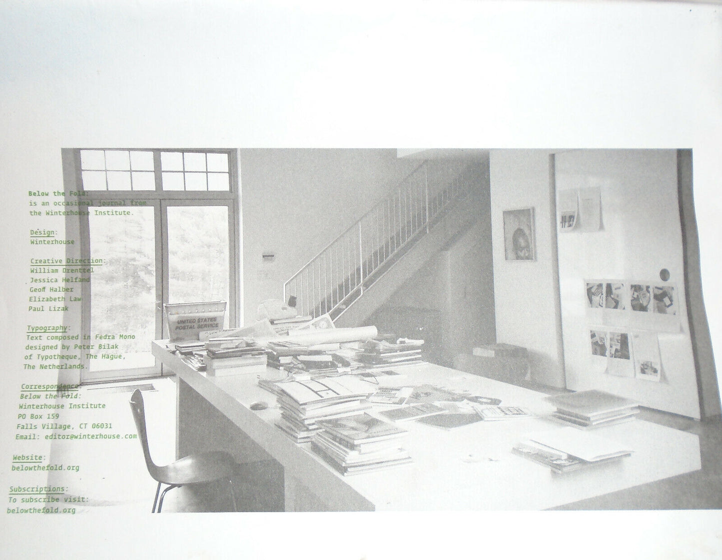 Below The Fold - Premiere Issue - Volume 1, Number 1, Spring 2006 - Winterhouse