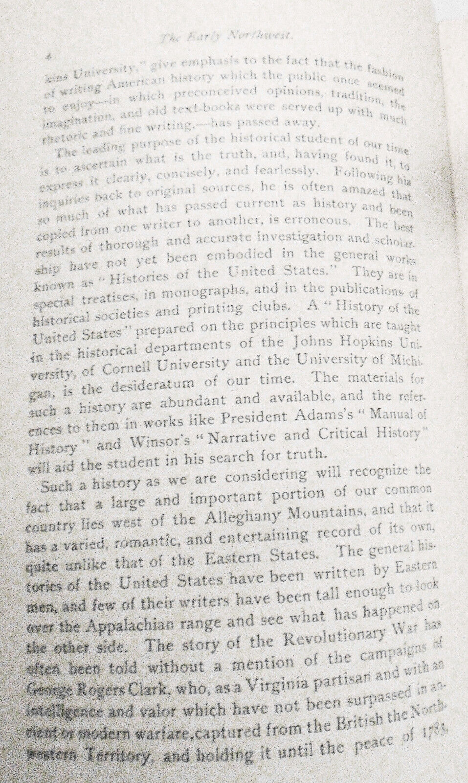 1889 The early Northwest: an address... by William Frederick Poole. [US History]