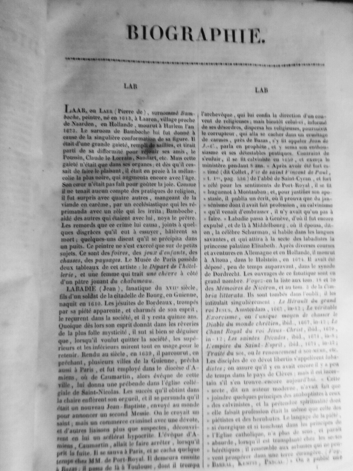 1839 Biographie universelle, ou, Dictionnaire historique des hommes... Tome 4.