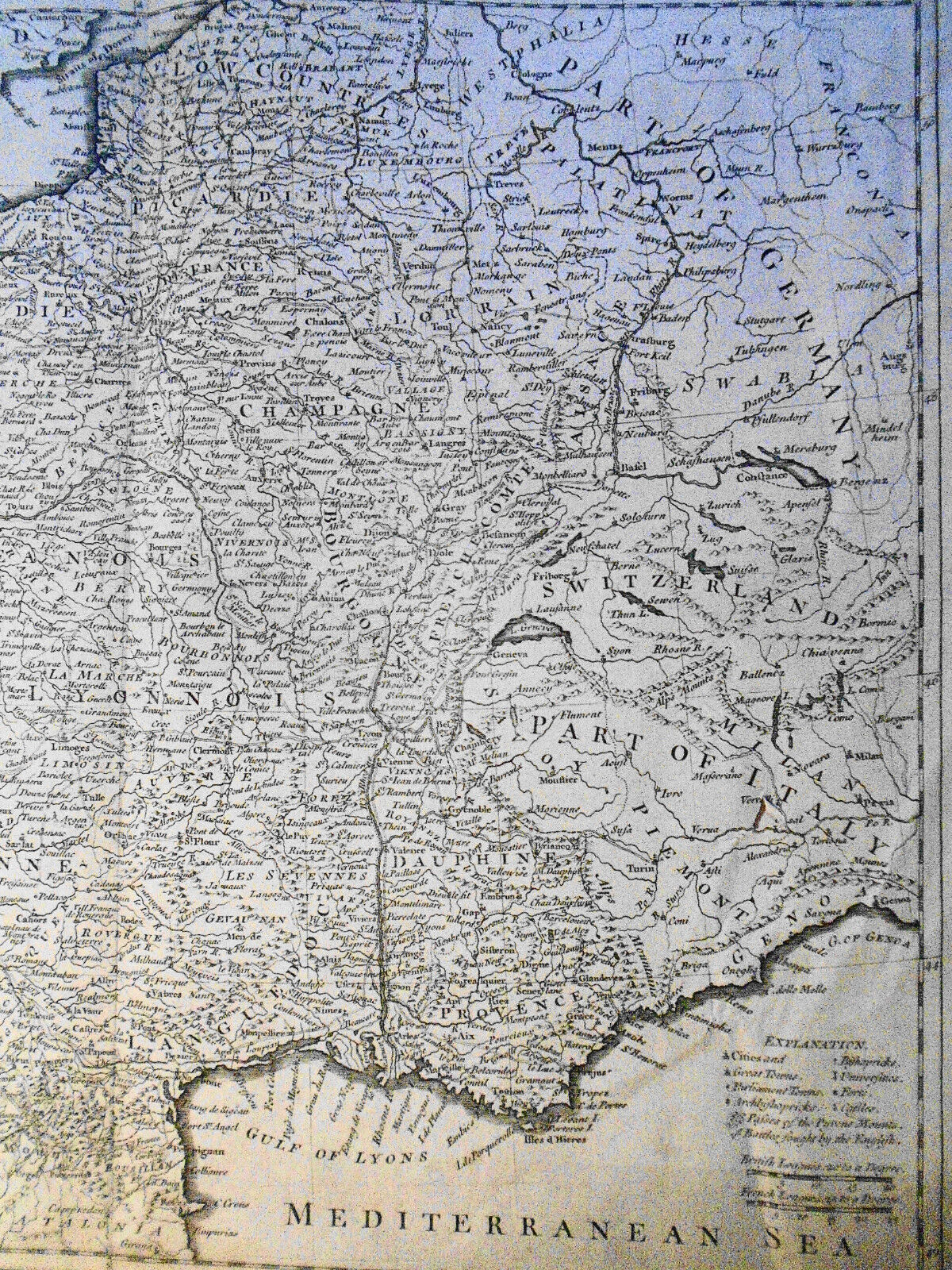 [1745] A Map of France with the Dominions appertaining thereto . Richard Seale.