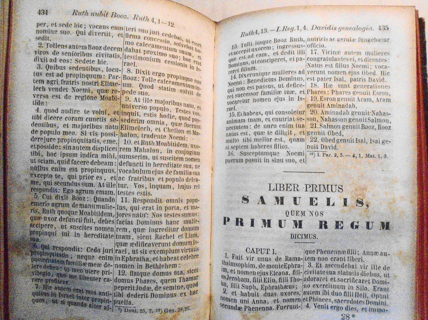 1862 Biblia Sacra Vulgatae Editionis.. Editio Secunda Tomus I by Valentinus Loch