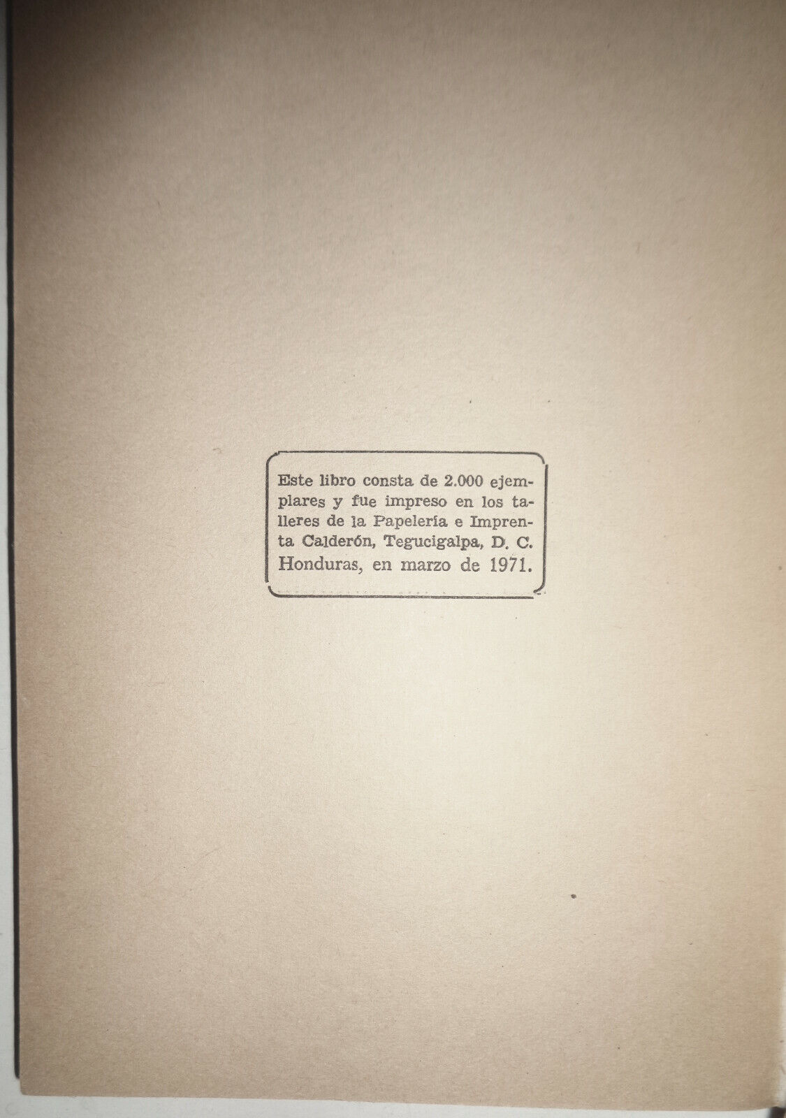 Trópico, by Marcos Carias Reyes. 1971 First Edition. Softcover; First Printing.