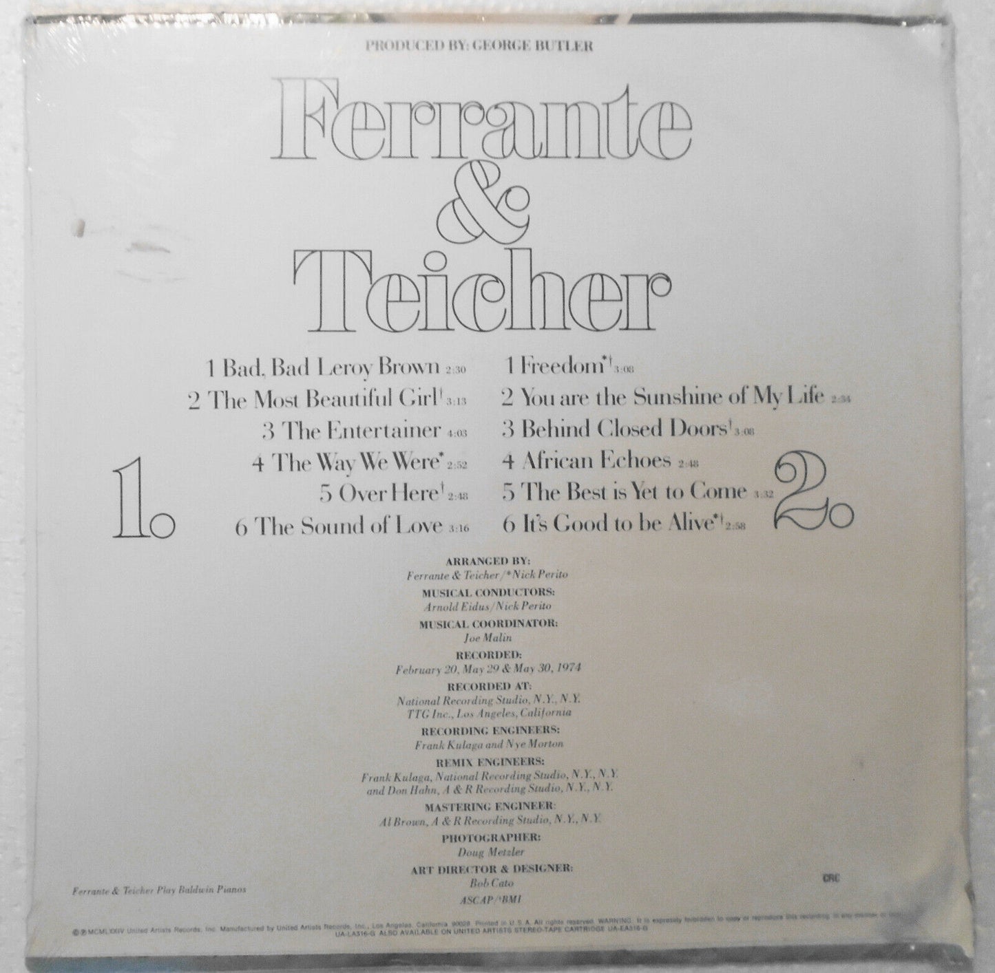 Ferrante & Teicher : Beautiful...beautiful - Vinyl LP ***SEALED***