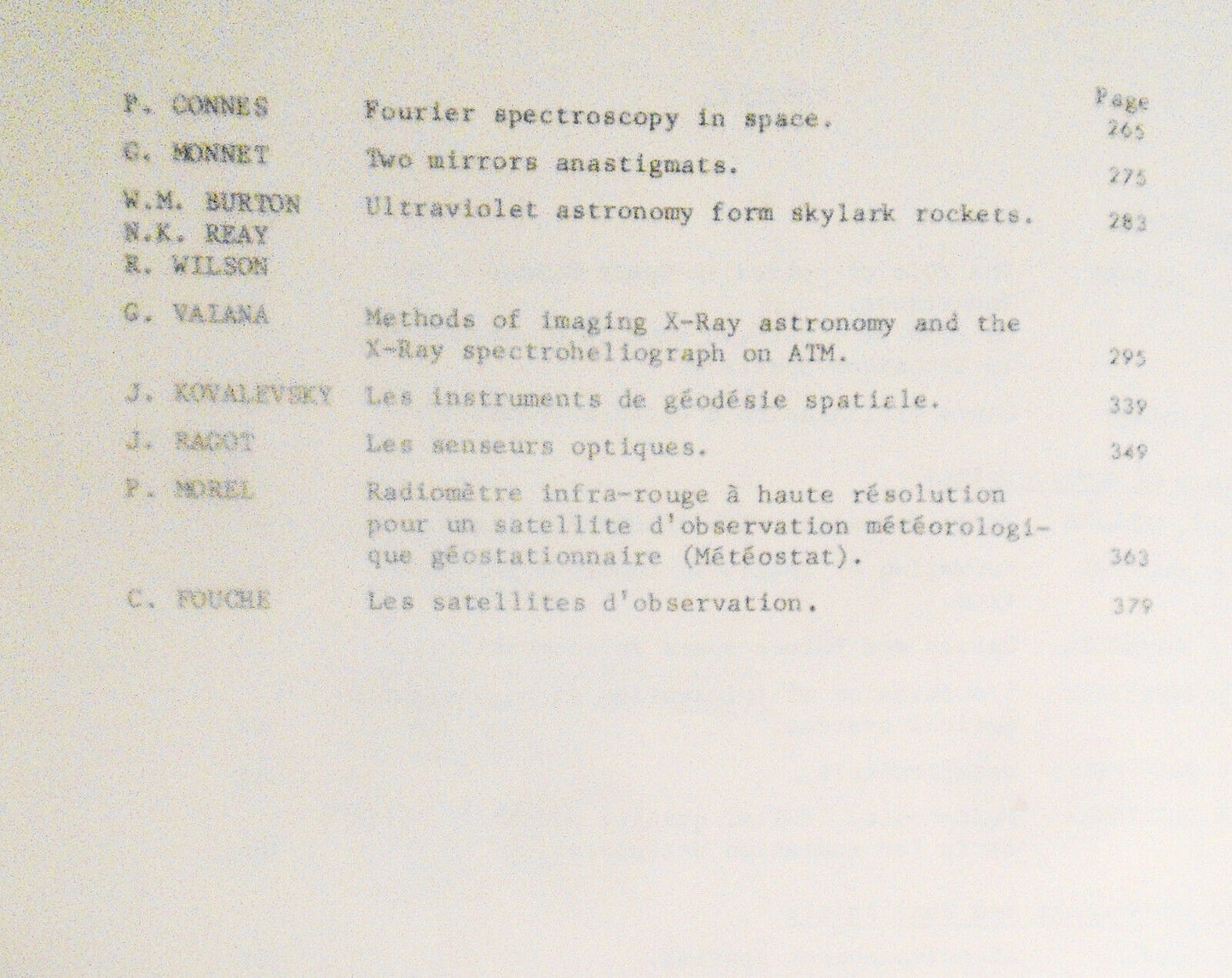 Space optics = Optique spatiale ... 1970 - Marechal, A. and Courtes G. (eds.)