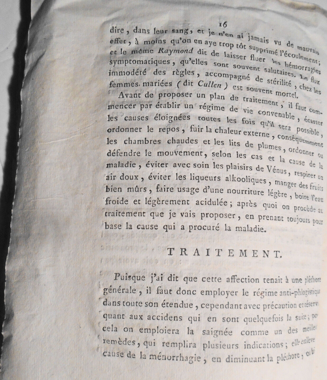 1805 Dissertation sur la Ménorrhagie, ou flux immodéré des règles