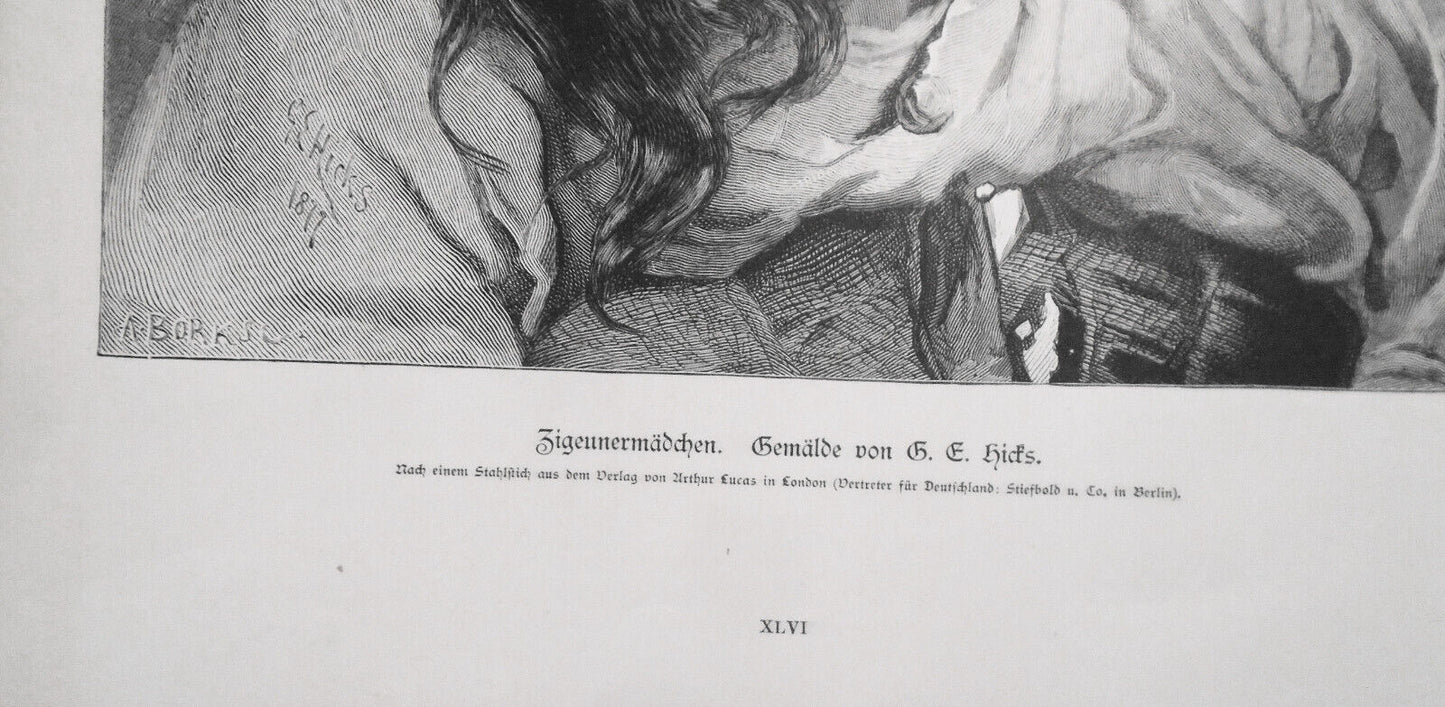 Zigennermadchen, von George Elgar Hicks  -- 1882