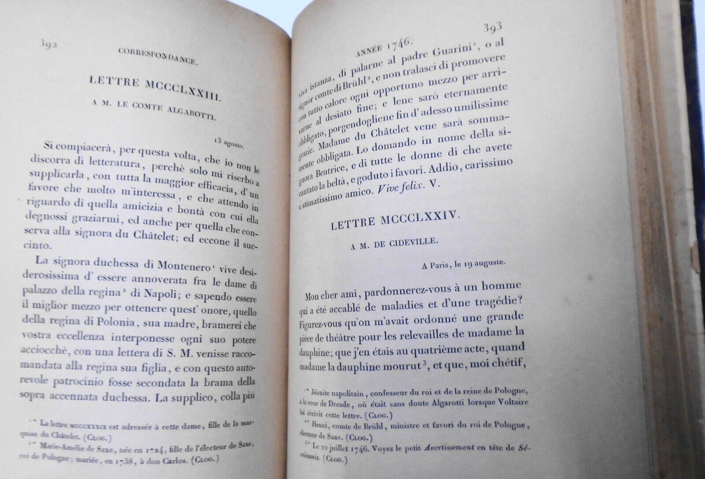 1830 - Oeuvres Completes De Voltaire, Tome 73 : Correspondance, Tome VI