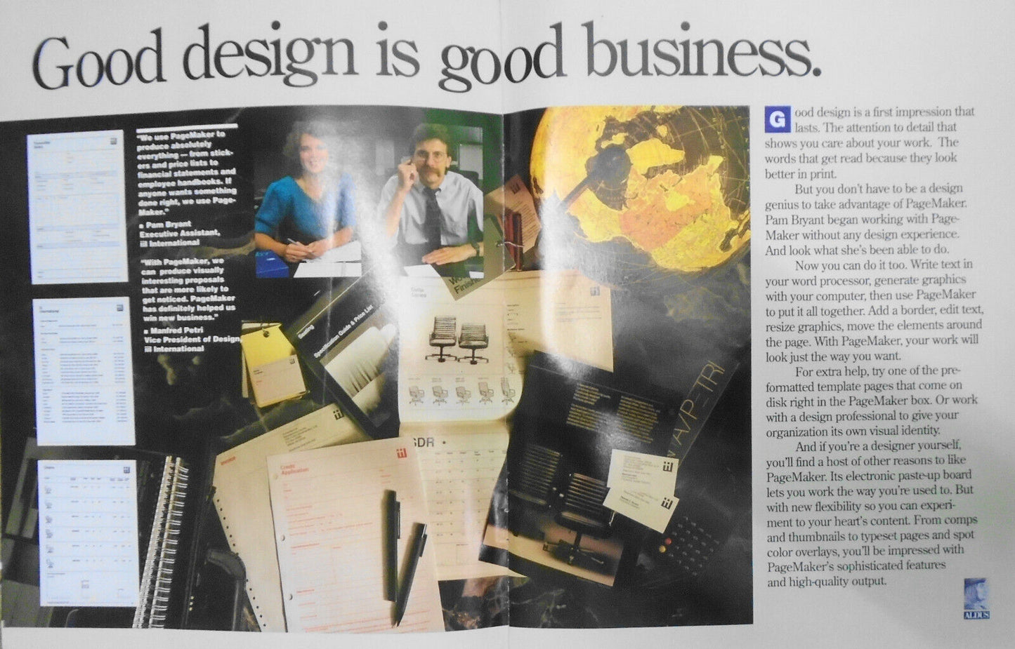 Aldus PageMaker - 1988 Advertising Promo Brochure
