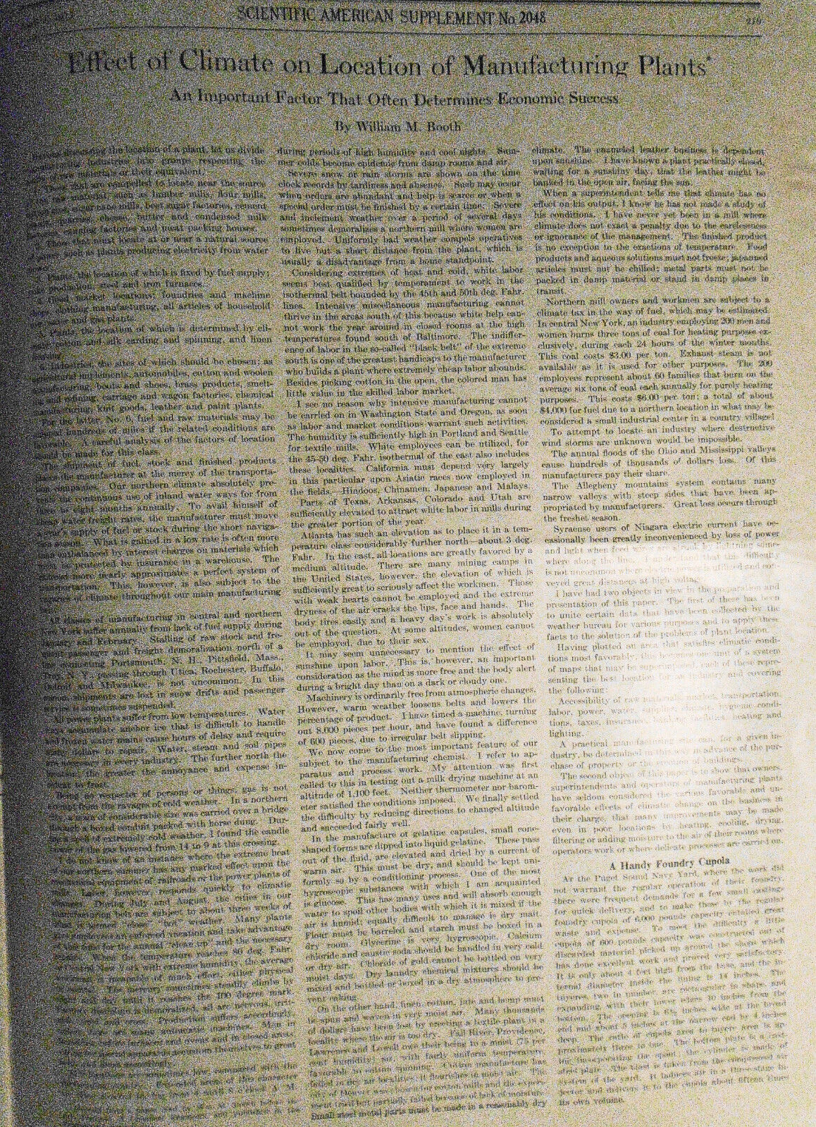 Scientific American Supplement April 3, 1915. Zeppelins; Projectile Photography