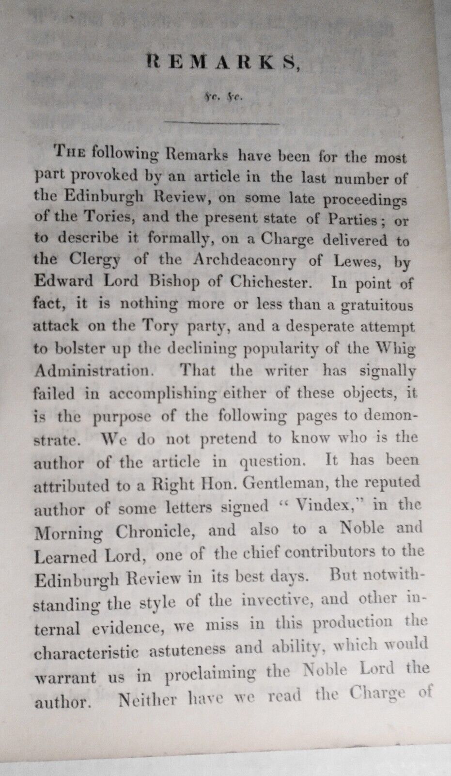 1834 Remarks on the second session of the reformed Parliament