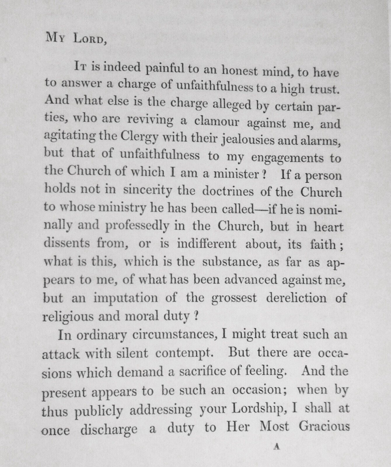 1847 A Letter to the Right Honourable Lord John Russell.., by Rev. R. D. Hampden