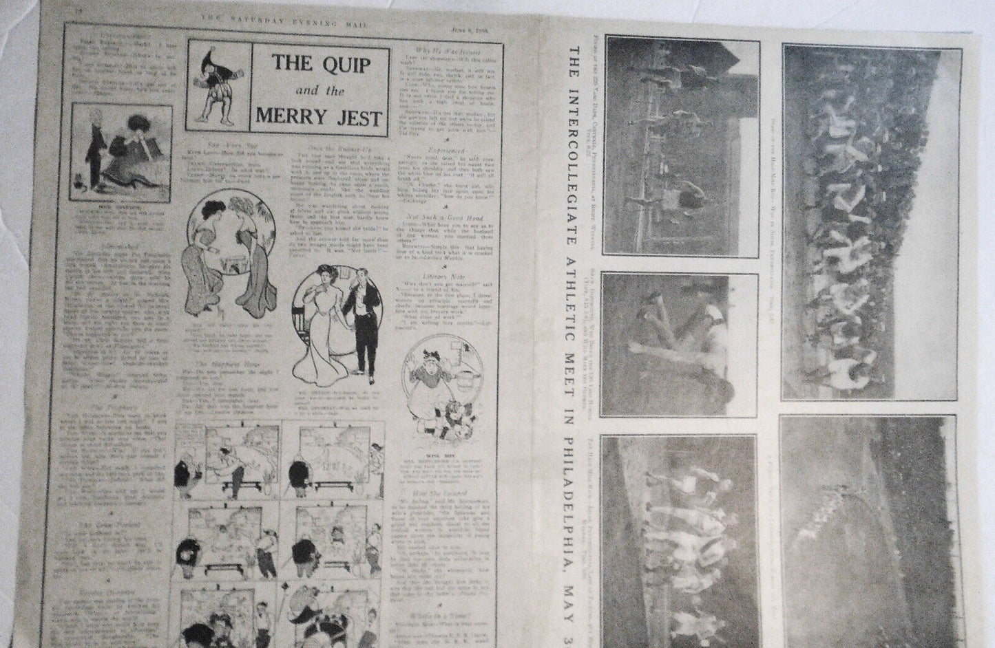 1908 Annual Field Day at Governor's Island, NY - Saturday Evening Mail original