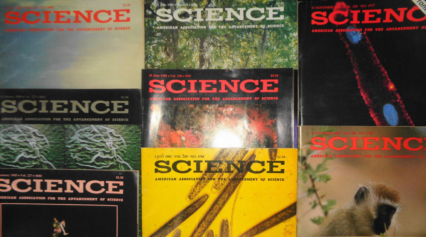 AAAS Science Magazine - 14 issues lot 1983 - 1985