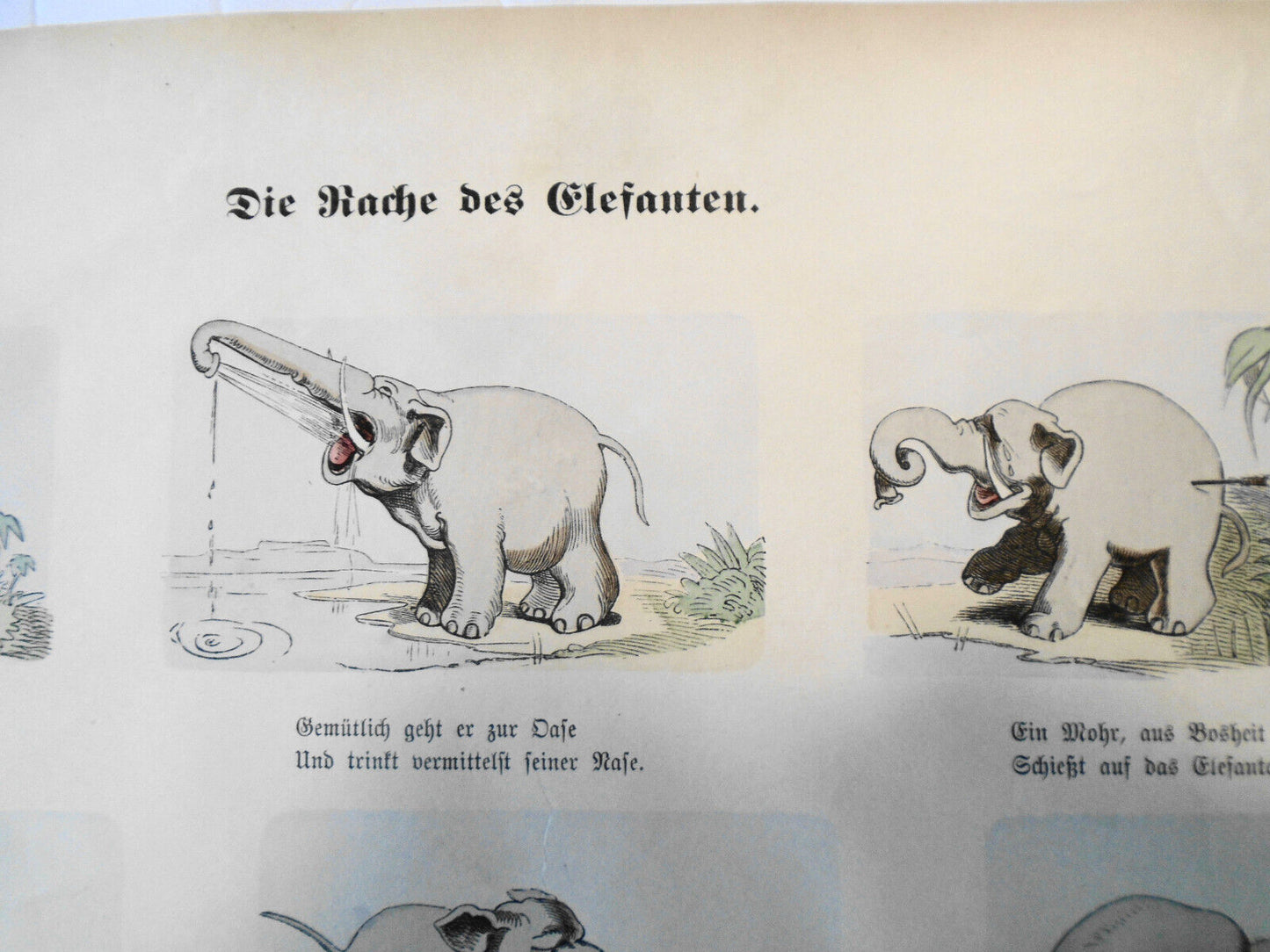 The Revenge of the Elephant [Die Rasche de elefanten] Münchener Bilderbogen 354