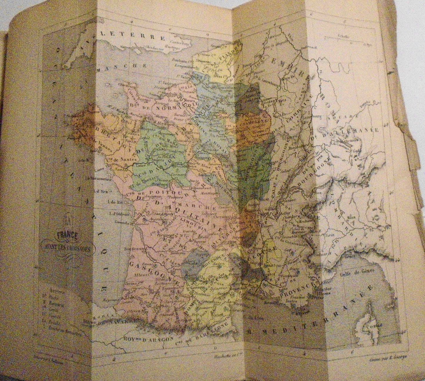 1893 Histoire de France, par Victor Duruy. 2 Vols. 12 color maps; 254 gravures