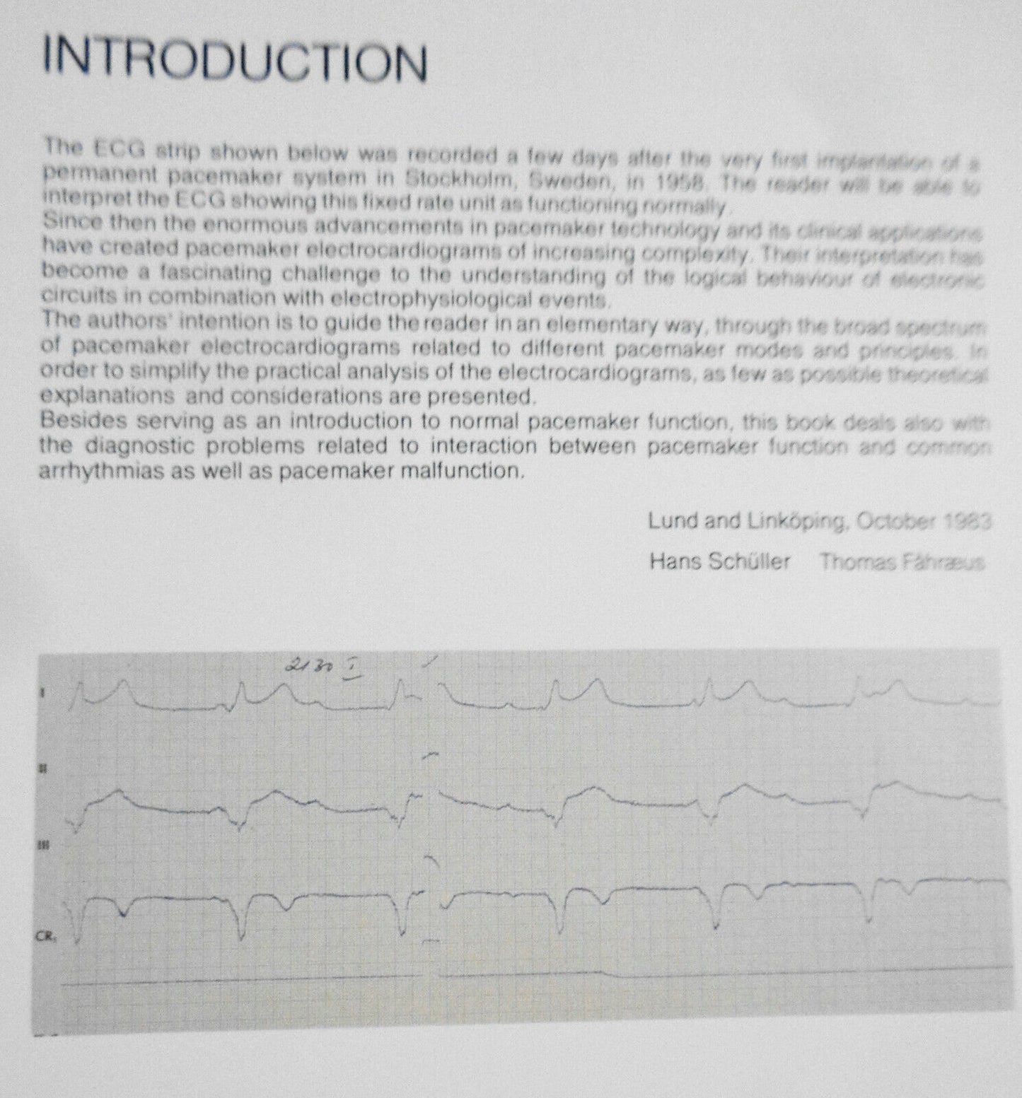 Pacemaker electrocardiograms : an introduction to practical analysis - SIGNED