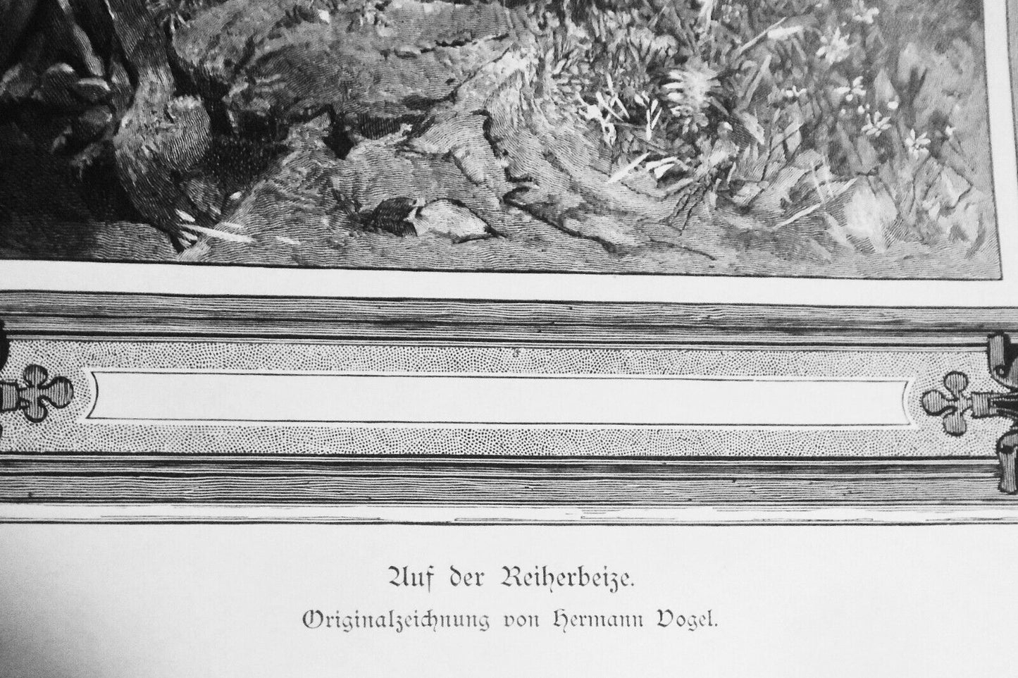Auf der Reiherbeize, by Hermann Vogel - 1886