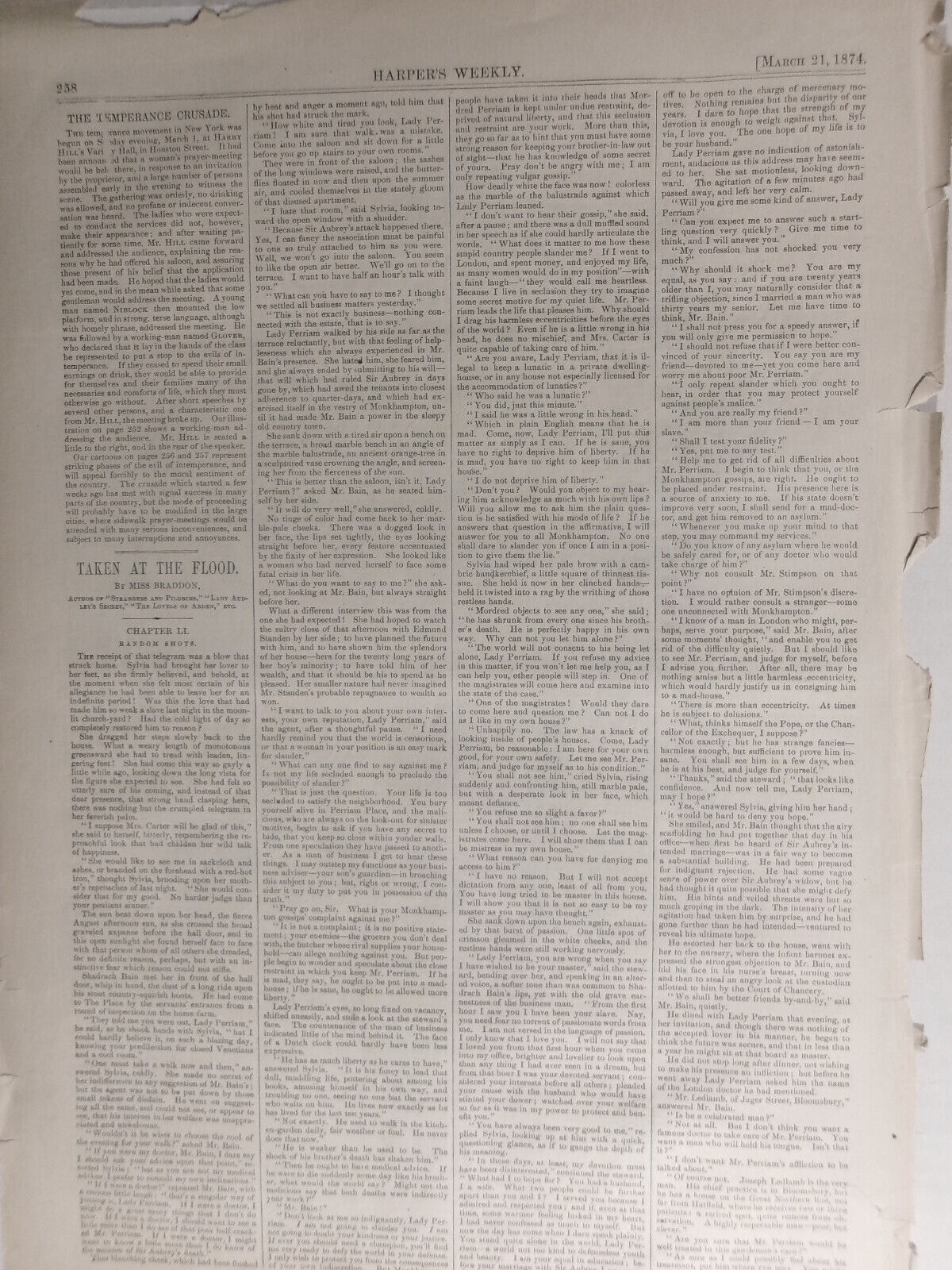 [Alcohol] The Social Juggernaut, by M. Woolf - Harper's Weekly, March 21, 1874