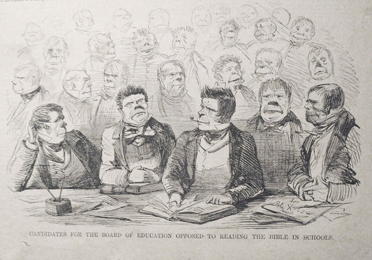 CANDIDATES FOR THE BOARD OF EDUCATION OPPOSED TO READING THE BIBLE IN SCHOOLS
