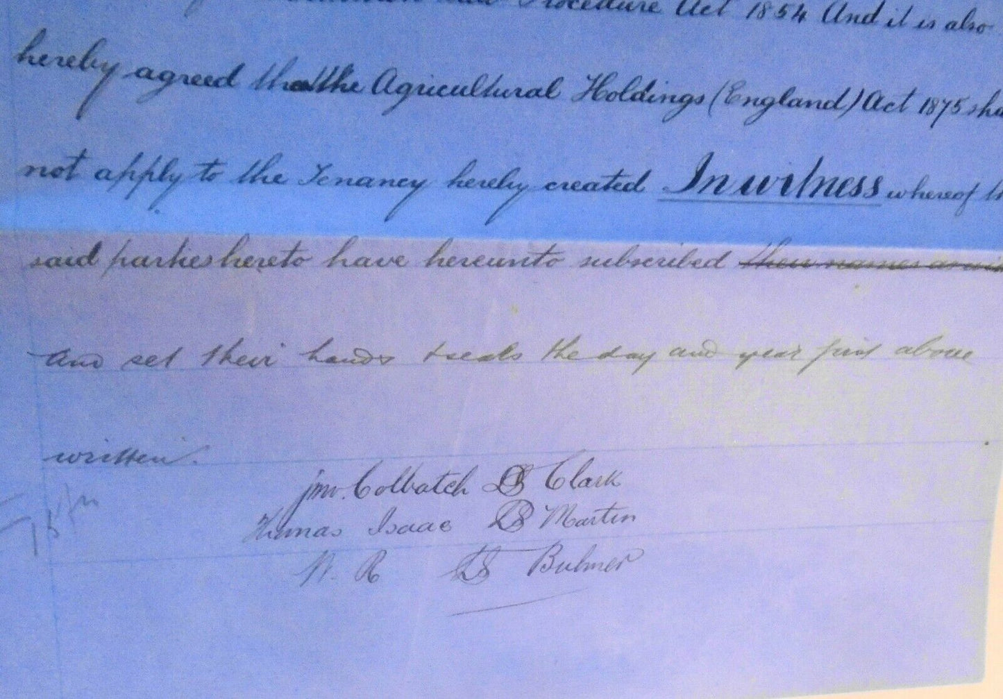 1882 Lease indenture. Hereford, England