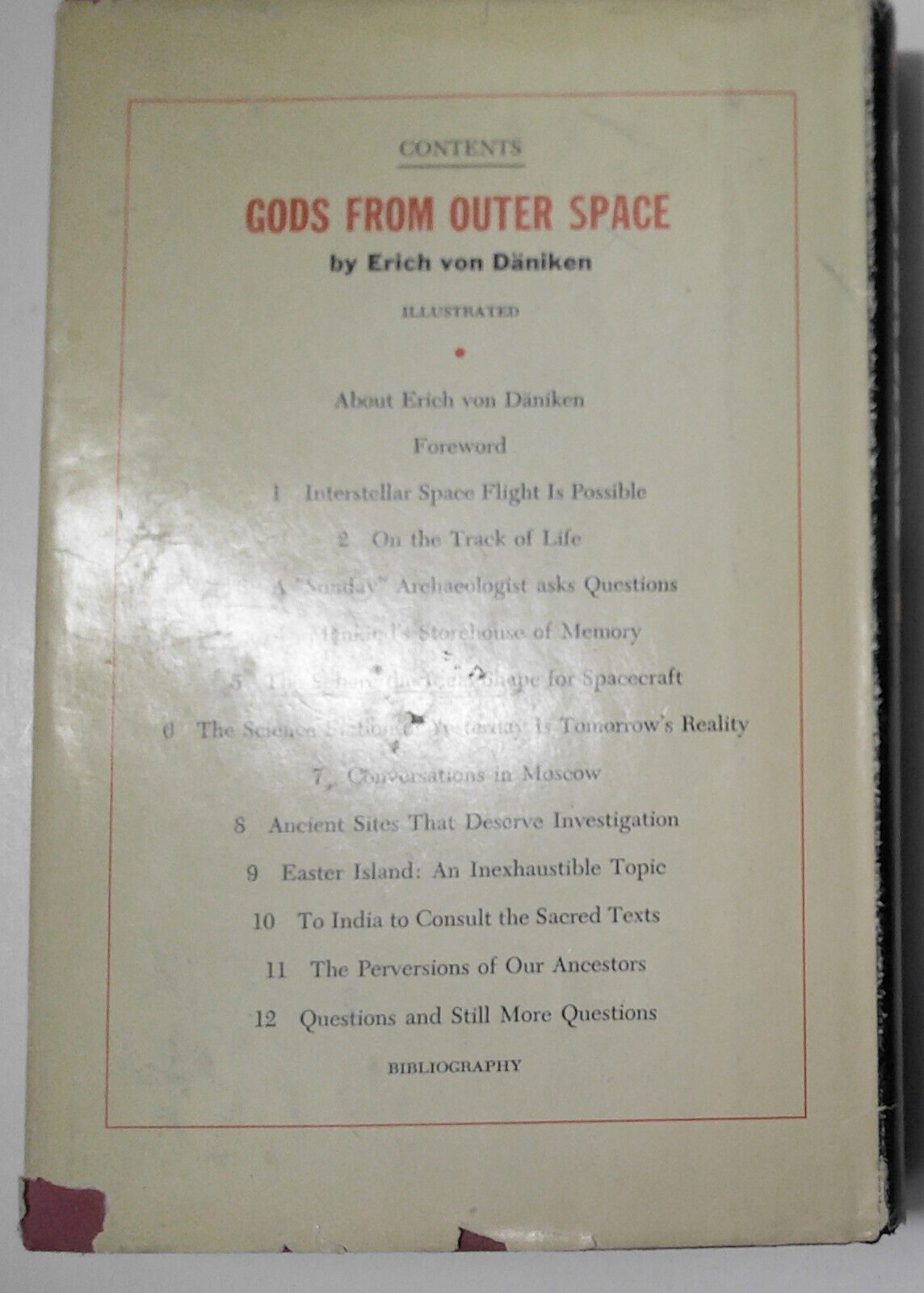 Gods From Outer Space, by Erich von Daniken. First Edition, 1971 - Hardcover/DJ