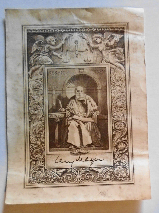 Lew Mayer - Ex Libris Bookplate